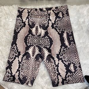 Snake print spandex